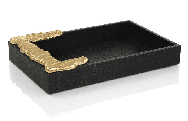 TRAPZ VEGAN SNAKESKIN TRAY LARGE - Luxury Furniture Mercato Interiors